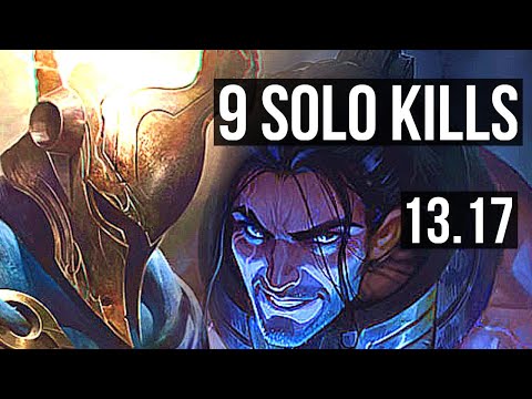 PANTHEON vs SYLAS (MID) | 9 solo kills, Rank 7 Panth, 18/3/5, Godlike | TR Challenger | 13.17