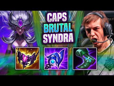 CAPS BRUTAL GAME WITH SYNDRA! - G2 Caps Plays Syndra Mid vs Nunu! | Season 2022