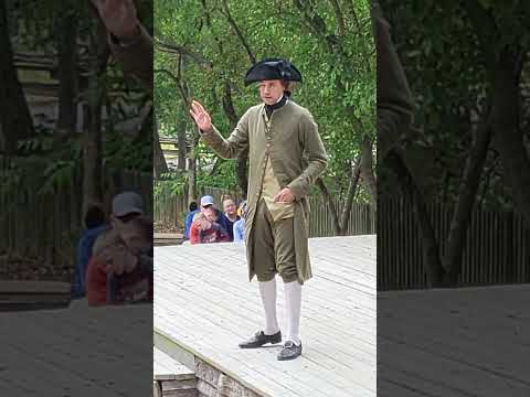 Col George Washington in Williamsburg VA (circa 1775)