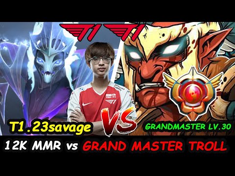 T1 23savage Spectre vs Grand Master Tier Troll Warlord Dota 2 Server SEA Pro Gameplay