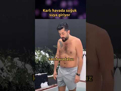 Karda suya girmek moda oldu. Sıra İnci Taneleri dizisinden oyuncu Onur Akbay…