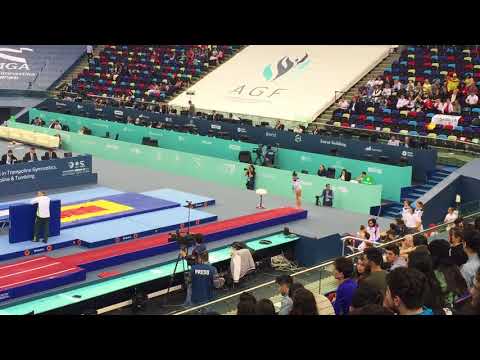 Tumbling European Championships 2018 Baku(Alexandra Efraimoglou 2nd pass-19th place)