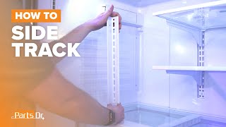How to Replace Fresh Food Shelf Side Track (Left or Right) Part # WR72X21071 on Your GE Refrigerator