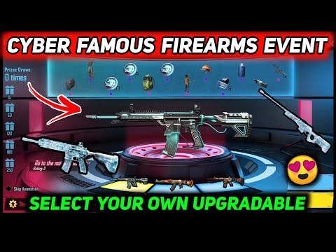 CYBER FAMOUS FIREARMS PUBG MOBILE EVENT EXPLAIN 🔥 MAKE YOUR OWN M416 AKM AWM UPGRADABLE GUNSKIN SPIN