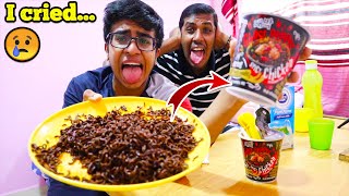 DEADLY World's Spiciest Noodles! - DONT EAT THIS... *I cried..*  - Ghost Pepper Noodles Challenge