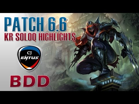 CJ Entus BDD - Zed Mid Lane - KR SoloQ Highlights