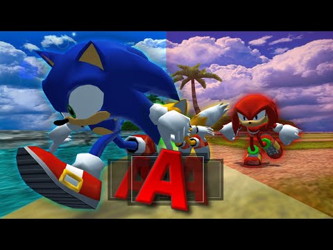 Sonic Heroes (PC) - Team Sonic - All A Ranks, All Emeralds, No Damage