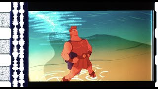 Hercules (1997), 35mm film trailer, flat 16:9 hard matte, overscan 1.63 ratio