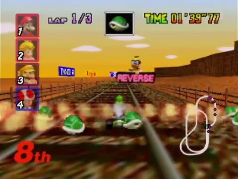 Unhittable Backwards-Thrown Green Shells