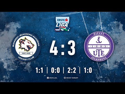 Gólösszefoglaló EL 169 - Budapest Jégkorong Akadémia HC - UTE 4-3 20230205