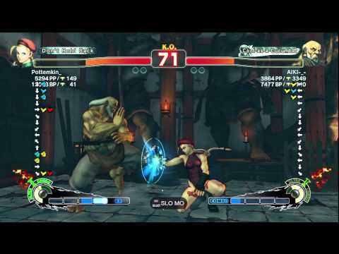SSF4 AE Ver. 2012: Pottemkin [Cammy] vs. AIKI-_- [Gouken] - PSN Ranked Match