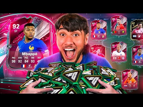 Ich habe Mbappe mit 92 Punkten und 100.000 FC-Punkten eingesetzt!