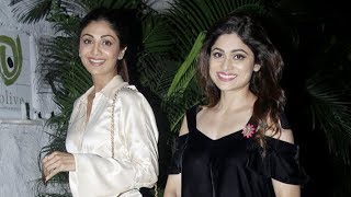 Sisters Shilpa and Shamita Shetty Spotted Leaving Friend’s House
