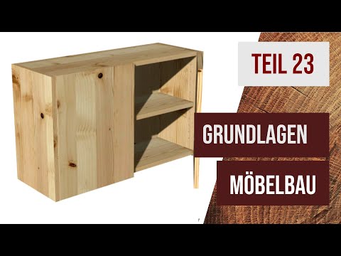 Grundlagen Möbelbau -Teil 23 - Hängeschrank bauen, Zuschnitt mit der Handkreissäge, Kanten aufleimen