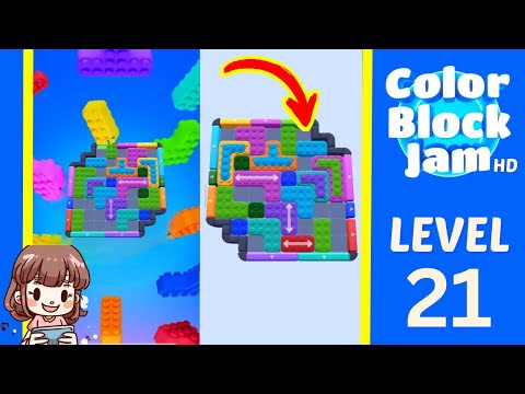Color Block Jam Level 21 Solution Walkthrough