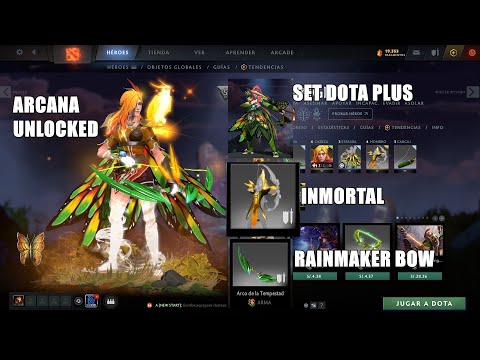 Windranger Arcana unlocked DOTA 2 (Rainmaker bow + Inmortal + New Set dota plus)