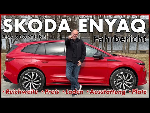 Skoda Enyaq 85x Sportline - Test drive in the new Enyaq with all-wheel drive | Review German 2025