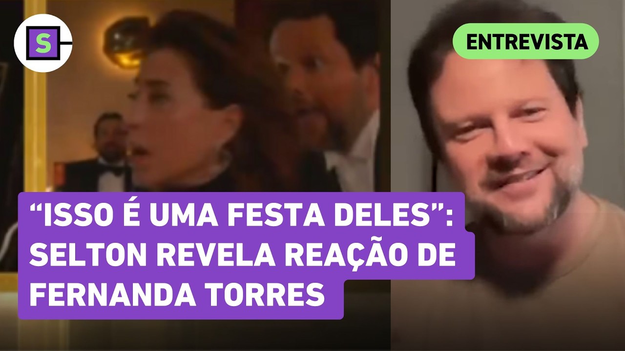 Selton Mello conta reação de Fernanda Torres e que ela não preparou discurso para o Globo de Ouro