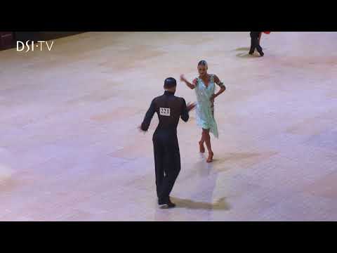 Stefano di Filippo & Dasha from the Professional Latin final of the Blackpool Dance Festival 2018