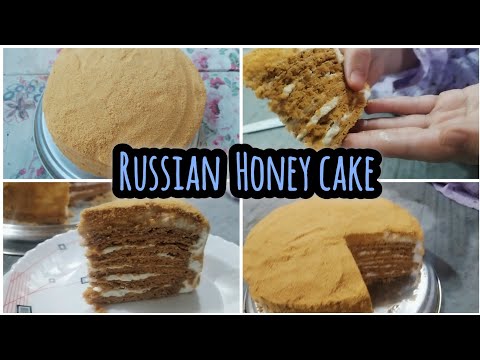 how to make perfect Russian Honey cake recipe| Russian Honey cake|Medovik Russian Honey Cake