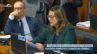 CAS aprova prioridade do Bolsa Família a mulher vítima de violência