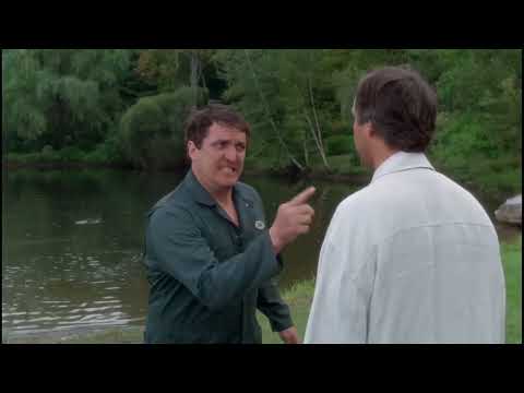 Funny Farm 1988 The movers arrived & Toss his chair in the lake scene