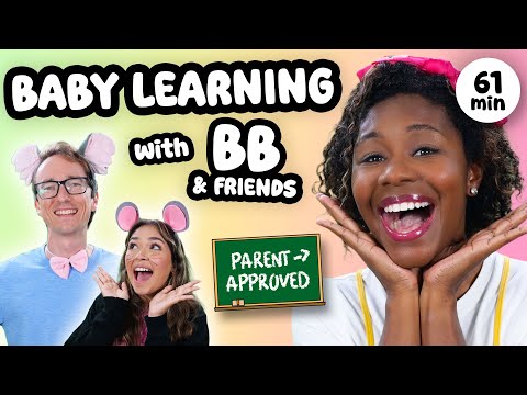 Baby Learning 2 w/ BB – Animals, Colors, First Words, Old MacDonald + More! | Toddler Videos