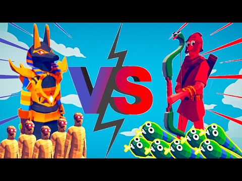 100x MUMMIES + 1x GIANT ANUBIS vs EVERY GOD - Totally Accurate Battle Simulator TABS.