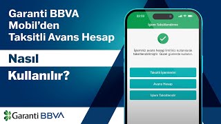 Garanti BBVA Mobil’den Taksitli Avans Hesap Nasıl Kullanılır? İşlem Taksitlendir