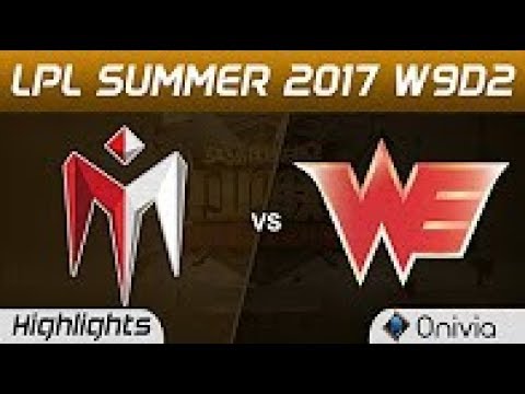 IM vs WE Highlights Game 3 LPL SUMMER 2017 I May vs Team WE by Onivia