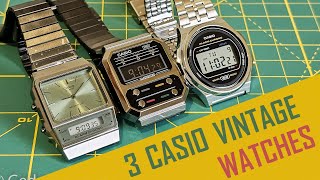 3 Casio vintage digital watches review: AQ-800E, A100WE, A171WE #casio #gedmislaguna #casiowatch