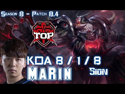 TOP MaRin SION vs CHO'GATH Top - Patch 8.4 KR Ranked