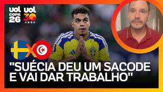 SUÉCIA DÁ UM SACODE NA TUNÍSIA EM JOGO QUE GRANDE HISTÓRIA FOI DE AYARI, DIZ RODRIGO MATTOS