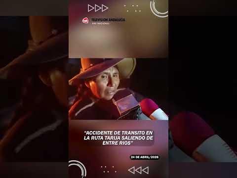 Accidente de tránsito en la ruta Tarija saliendo de Entre Rios