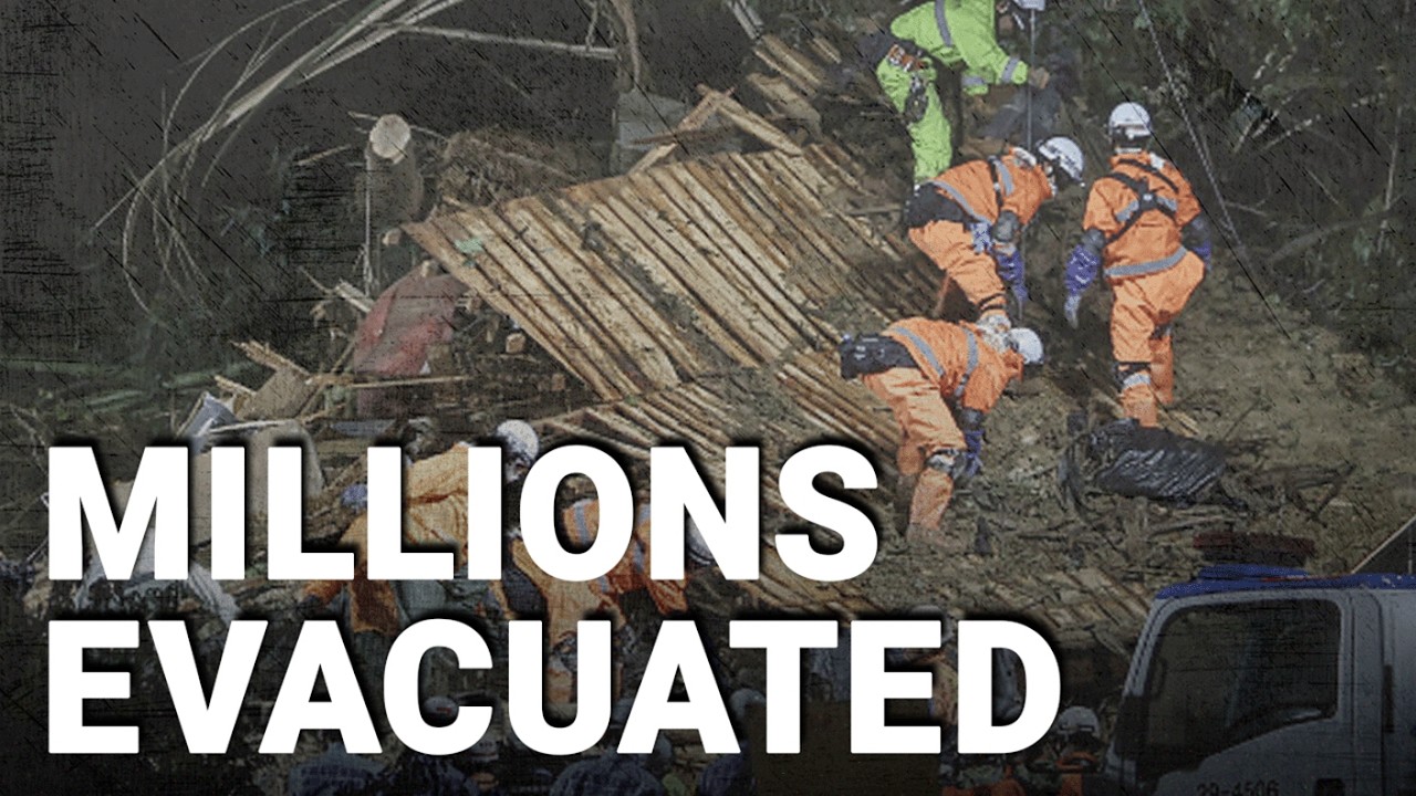 Japan Typhoon: Four people killed and five million told to evacuate