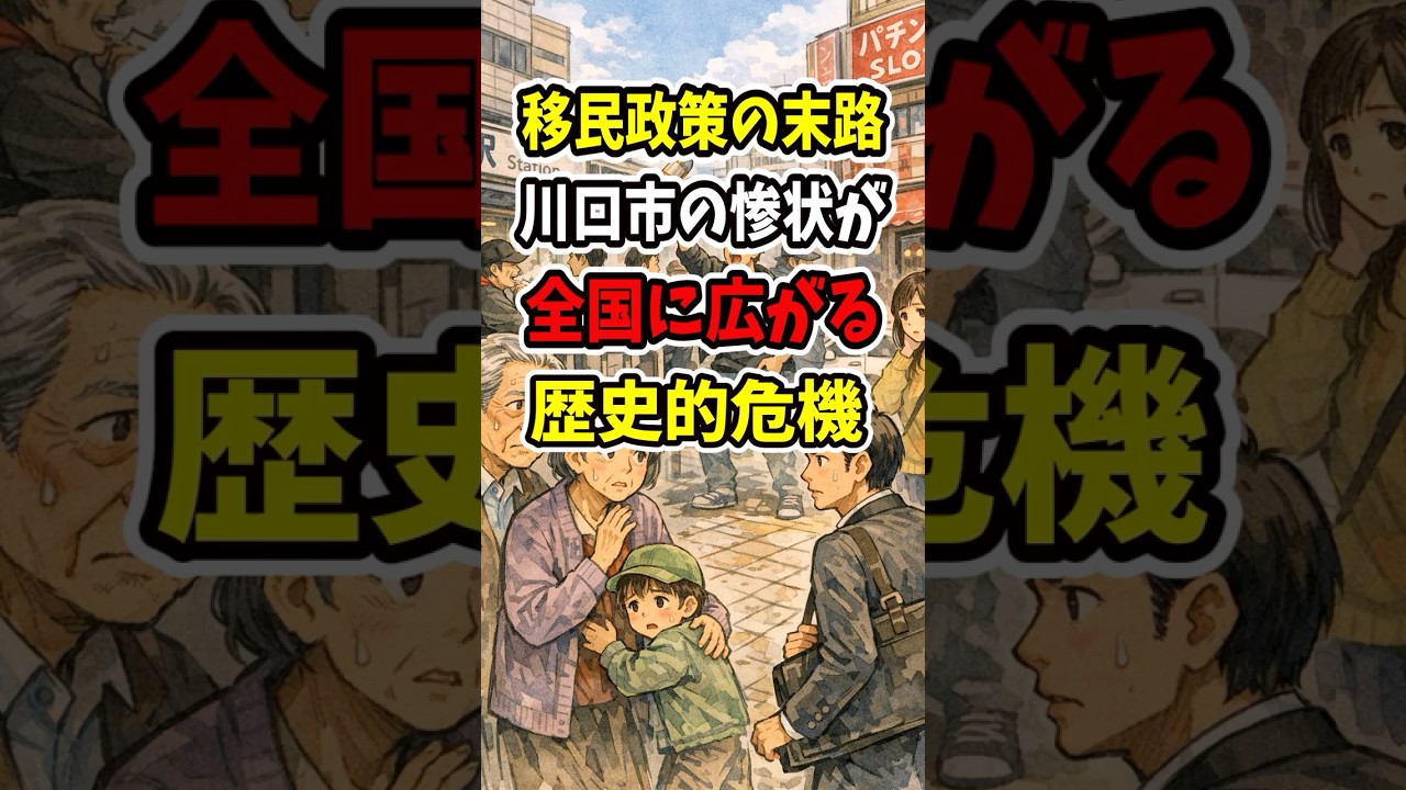 移民政策の末路、川口市の惨状が全国に広がる歴史的危機
