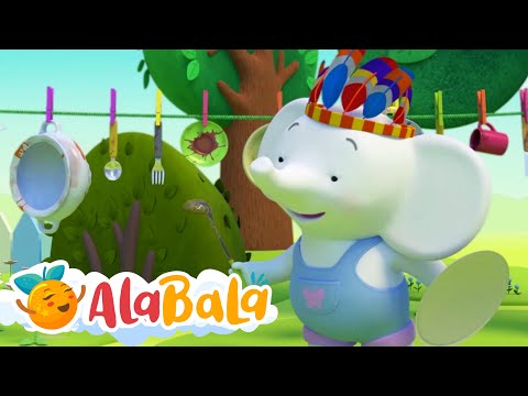 Ne jucăm împreună: Cum să speli vasele cu Tina și Tony | Desene Copii AlaBaLa