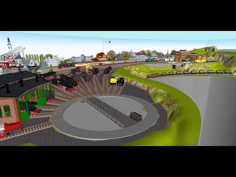 Gleisplan Spur H0 360' * 310/220 cm, Rocoline, ZS_Sequ, Ritt durchs Ofenloch