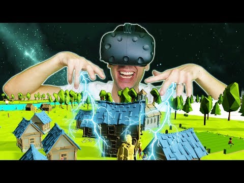 BUILDING AN ENTIRE WORLD AS AN ALL POWERFUL GOD IN VR! - DEISIM VR HTC VIVE Gameplay