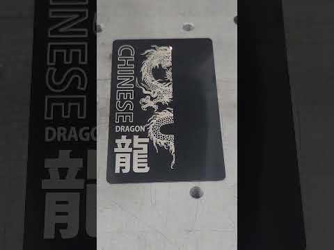 Laser Aluminium Card ~ Dragon