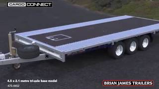 Brian James Trailers - Cargo Connect gépszállító,  utánfutó tréler