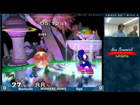 [S@UNB12](Melee Singles) Marlwolfe (Roy) vs. Big K (Yoshi, Ness)