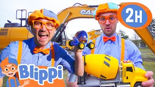 Blippi&#39;s Favorite Vehicles in Real Life! | 2 HOURS of Blippi | Educational Videos for Kids