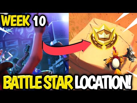 Week 10 Secret Battle STAR Location!  Fortnite Week 10 SEASON 6 Secret STAR Location!