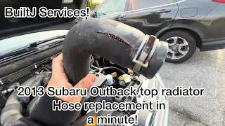 2013 Subaru Outback top radiator hose replacement
