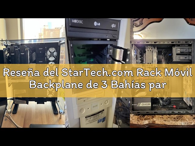 Vídeo relacionado con StarTech.com Rack Móvil Backplane de 3 Bahías para Unidades de 3,5 SAS II/SATA III Hot Swap, 6 Gbps, Rack Móvil de Aluminio con Intercambio en Caliente (HSB3SATSASBA)
