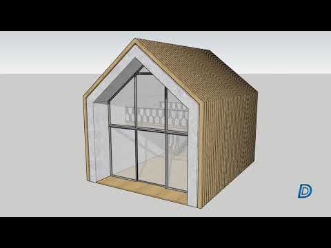 Model Sketchup Domek letniskowy Summer house