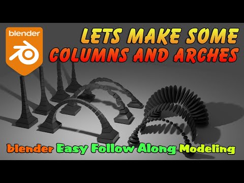 Blender, model some Columns and Arches 🏛️