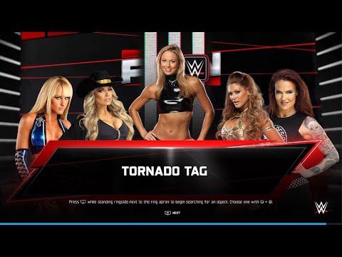 WWE 2K25 Trish Stratus and Michelle McCool vs Eve Torres and Lita Special Referee Stacy Keibler
