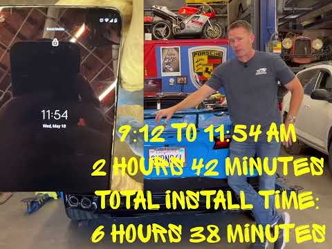 Corvette C8 Borla Atak exhaust install actual time